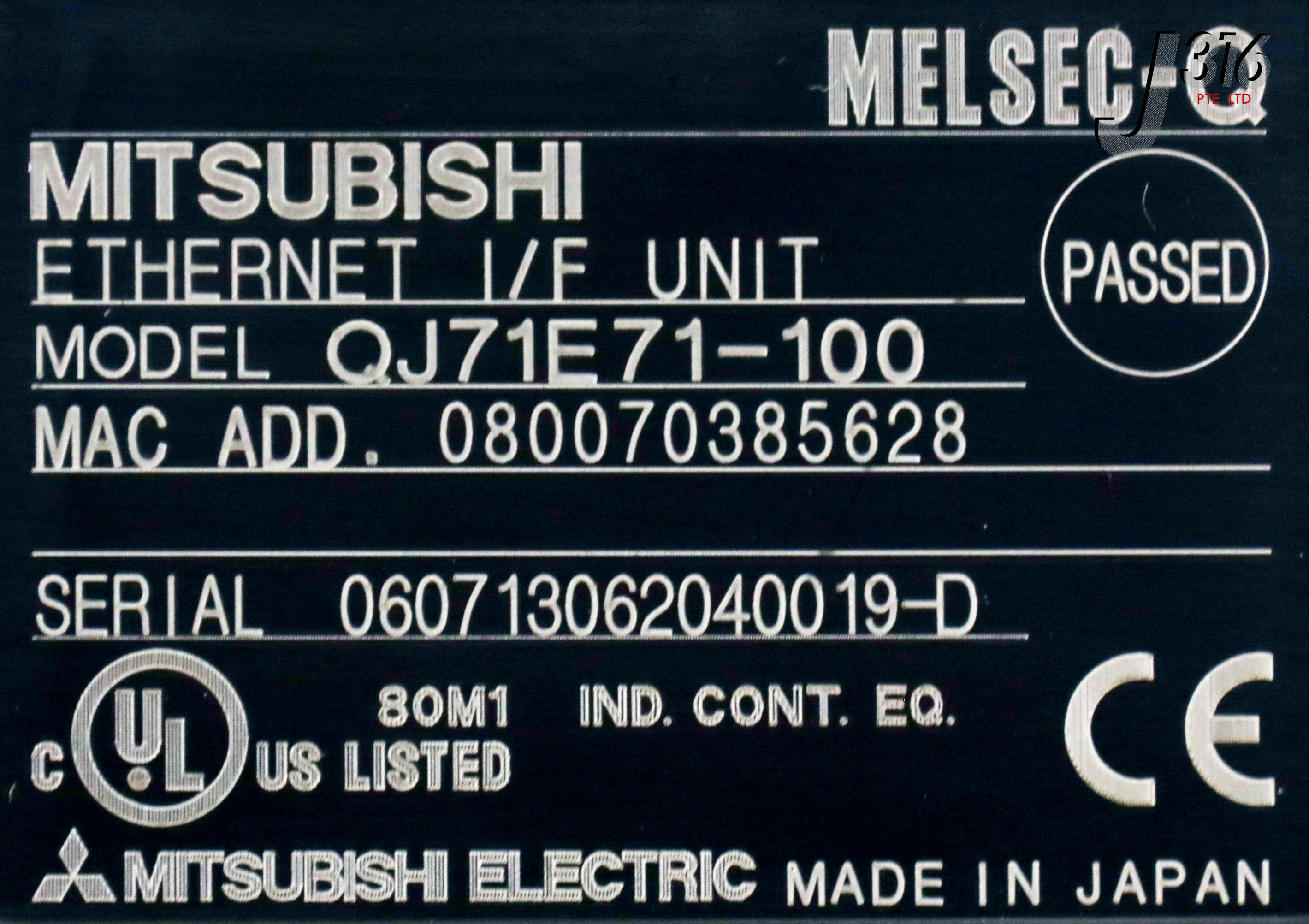 20695 MITSUBISHI MELSEC-Q ETHERNET I/F UNIT QJ71E71-100 - J316Gallery